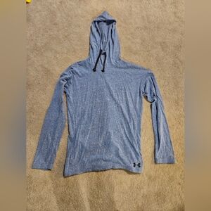 Light Blue Heathered Women's Under Armour Heat Gear Balaclava hoodie